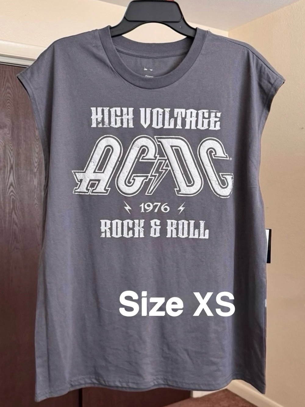 AC/DC Charcoal High Voltage Graphic Tee